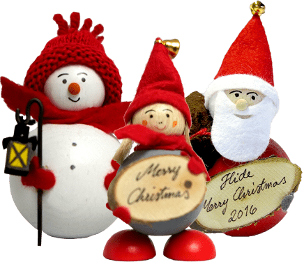 クリスマスの贈り物にフィンランドの手作りクリスマス木製人形